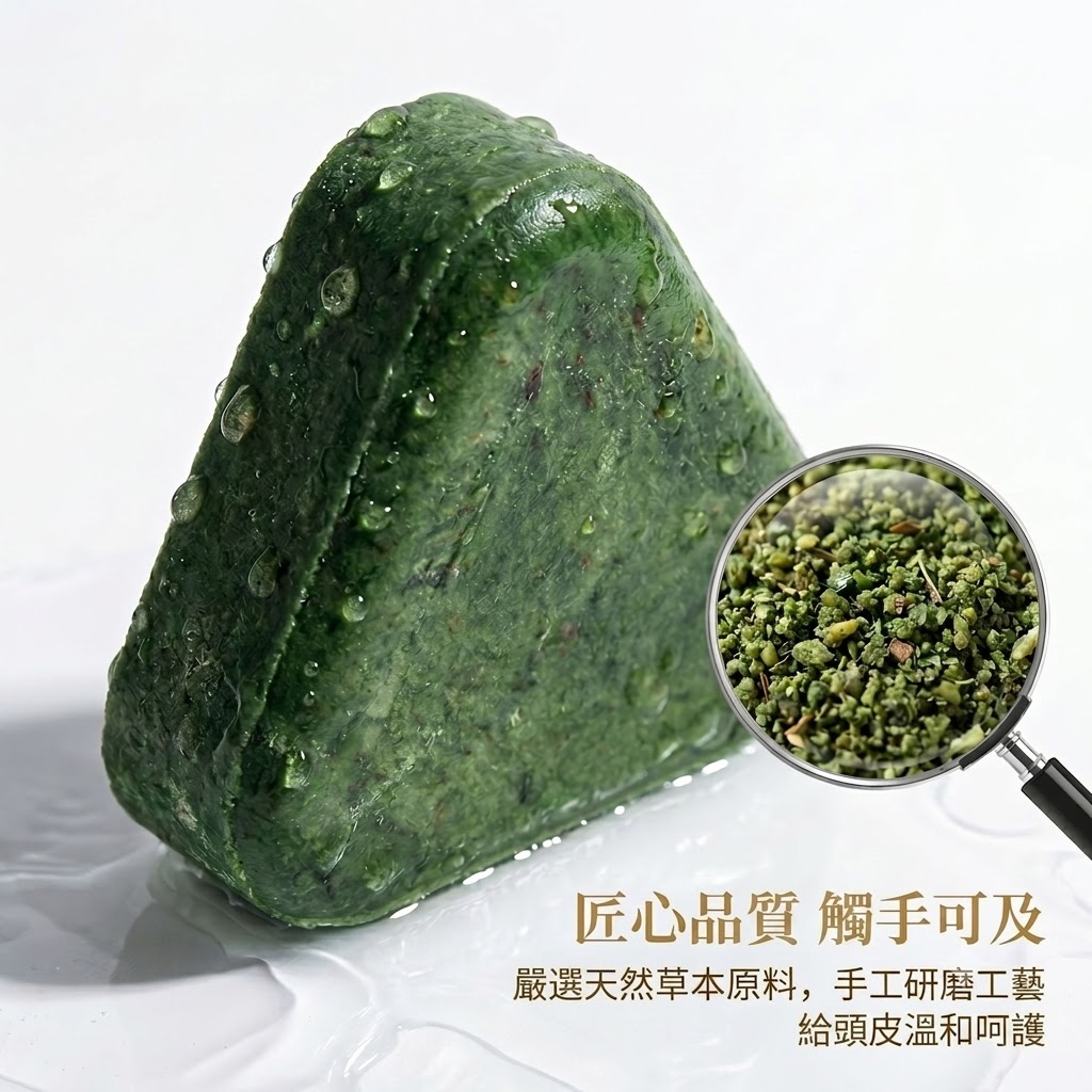 新疆側柏葉烏斯曼草手工洗髮皂 養髮護髮 去屑控油蓬鬆 強韌髮根 平衡頭皮油脂皁