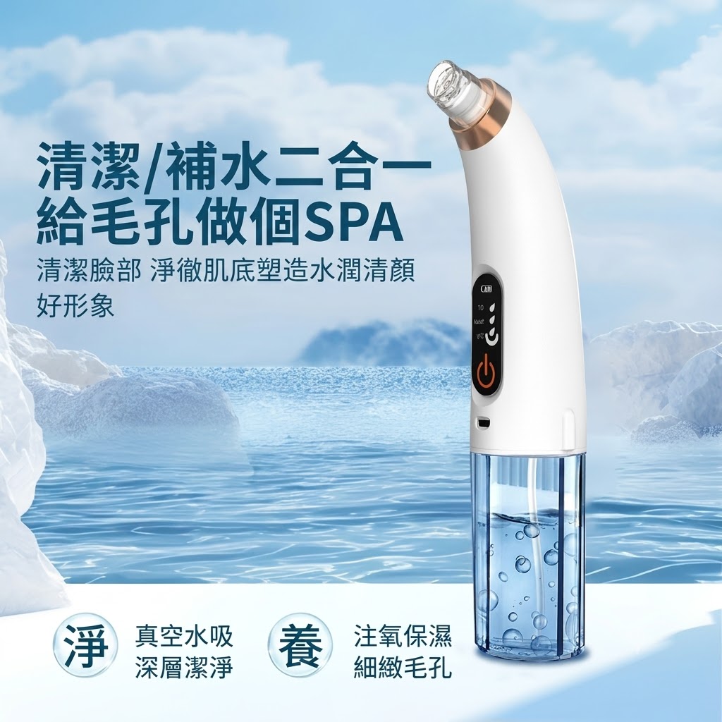 【升級款】小氣泡黑頭儀吸黑頭家用護理清潔強力電動美容儀四擋調节