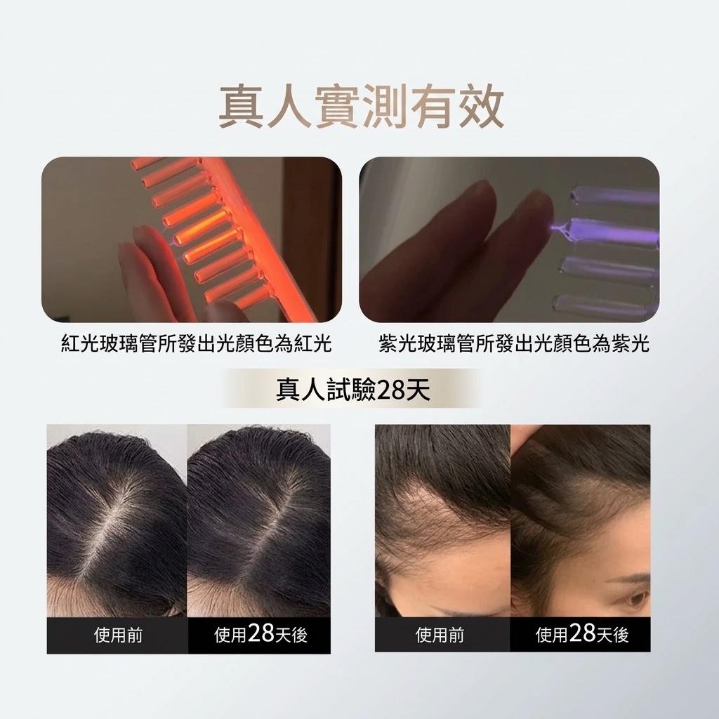 集怡嘉電流梳健發儀臭氧梳紅光梳高頻微電流梳按摩梳
