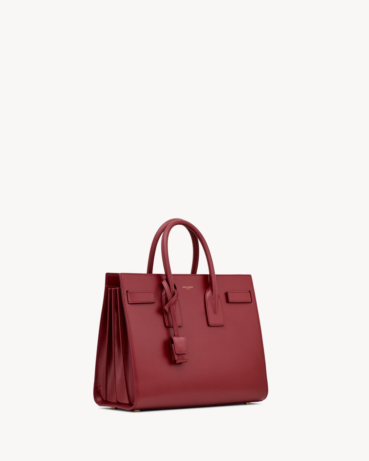 sac de jour in smooth leather - small ROUGE MERLOT