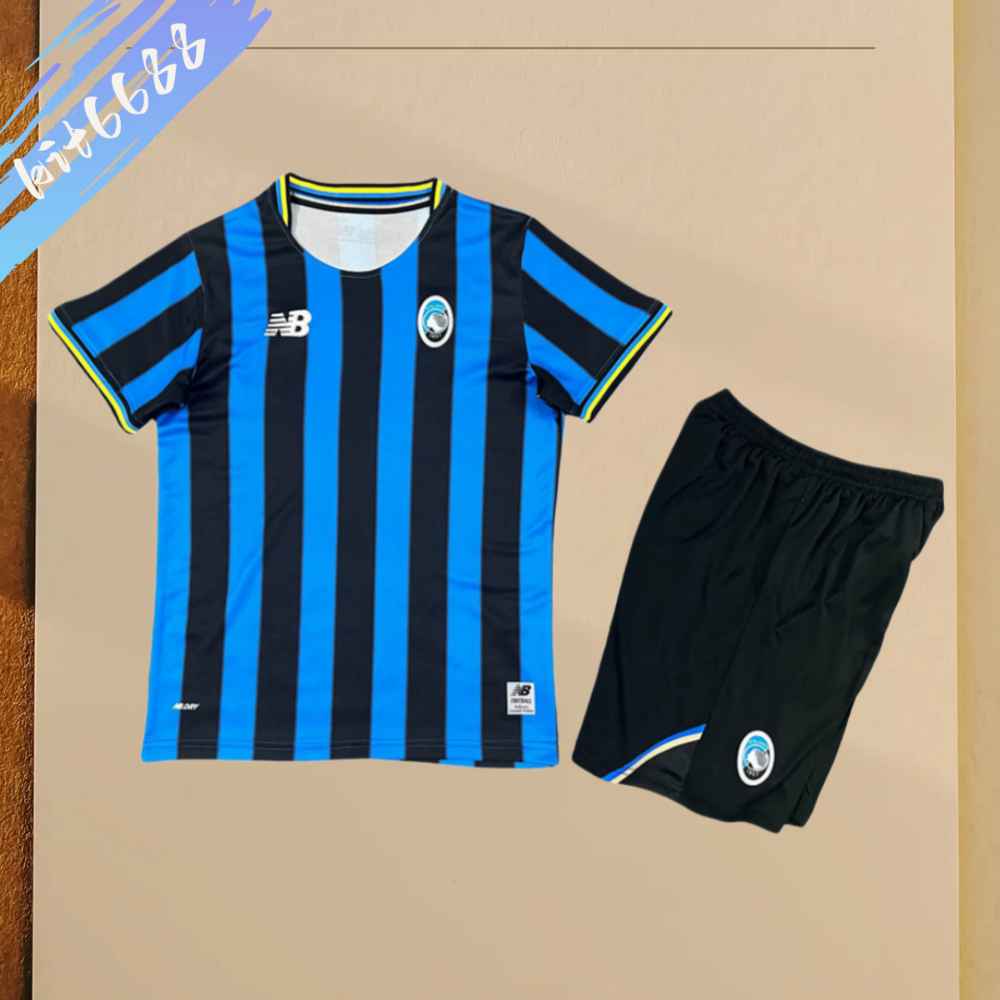 2025/2026 Atalanta Home Football Shirt (Kids Kit socks)
