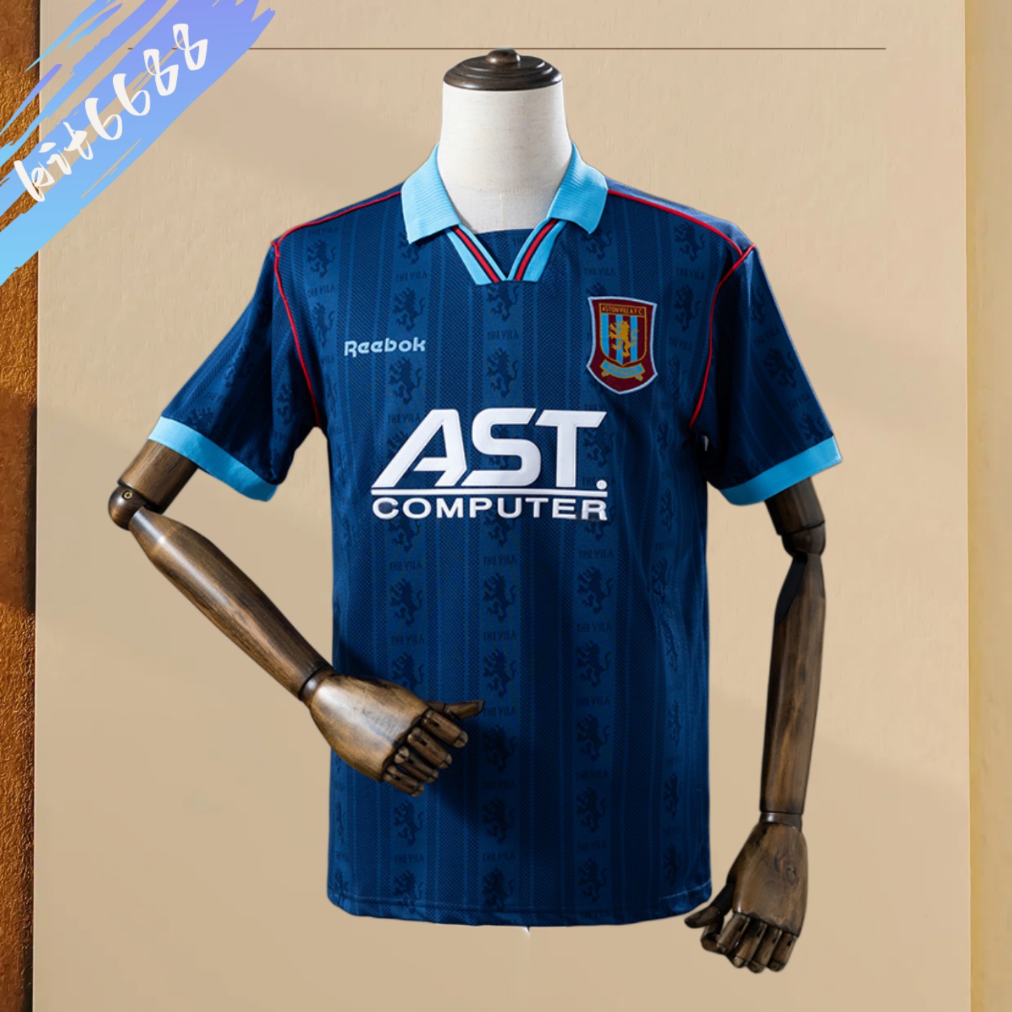 1995/1996 Aston Villa Away Retro Football Shirt