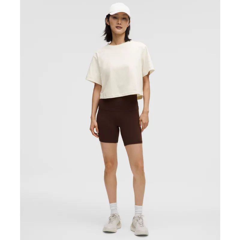 All Yours Organic Cotton-Blend Cropped T-Shirt