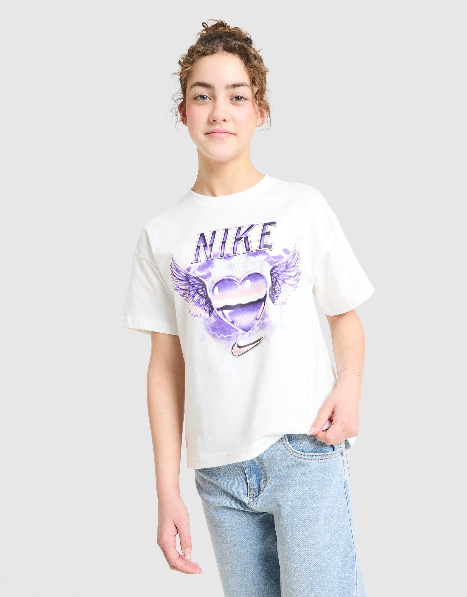 Nike Girls' Graphic Heart T-Shirt Junior