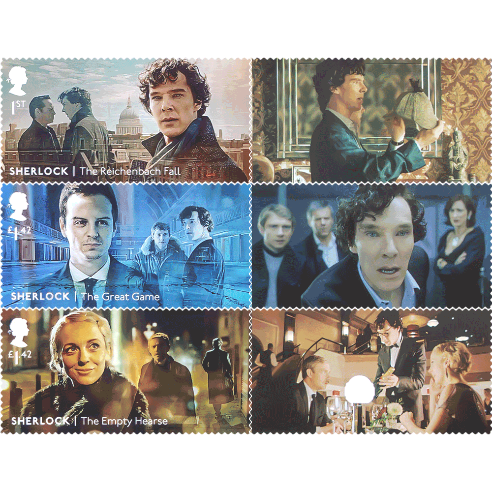 🎁[British stamp]100PCS-Sherlock Holmes