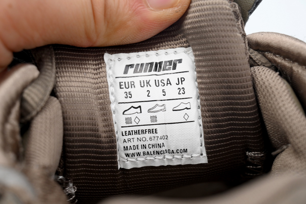 Balenciaga Runner Black Brown 677402 W3RB2 2010