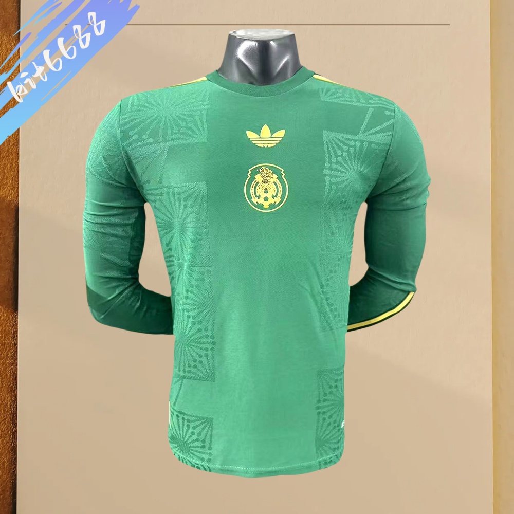 2025/2026 Mexico Gold Cup Green Long Sleeve Special Edition Shirt （Player Edition）