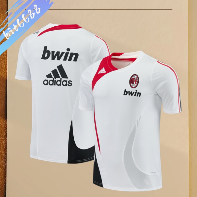 07/08 AC Milan retro training suit short sleeved football shirt