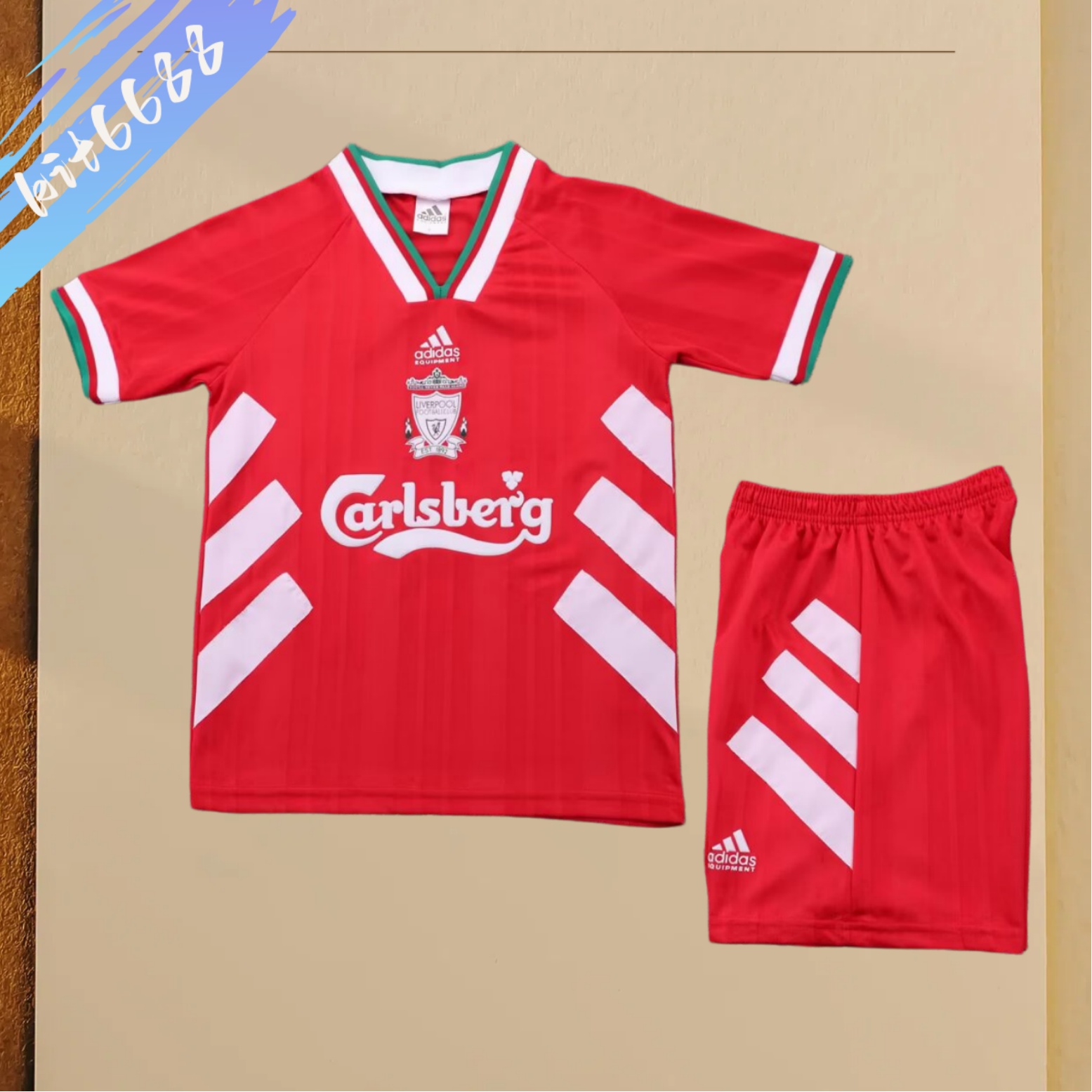 93/95 Liverpool home Retro Football Shirt (Kids Kit）