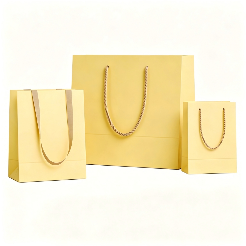 Custom Luxury Gift Bag, Premium Thick White Card Shopping Bag, Corporate Custom Printed Packaging Bag For Business Gift Wholesale