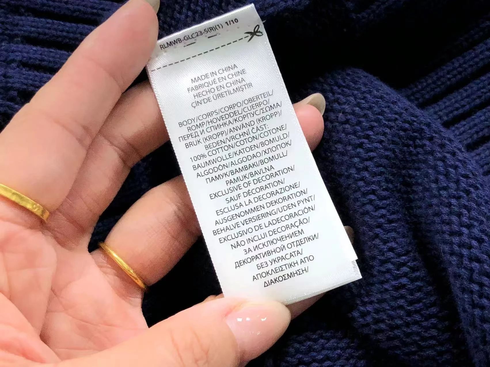Ralph Lauren knitwear of the highest quality