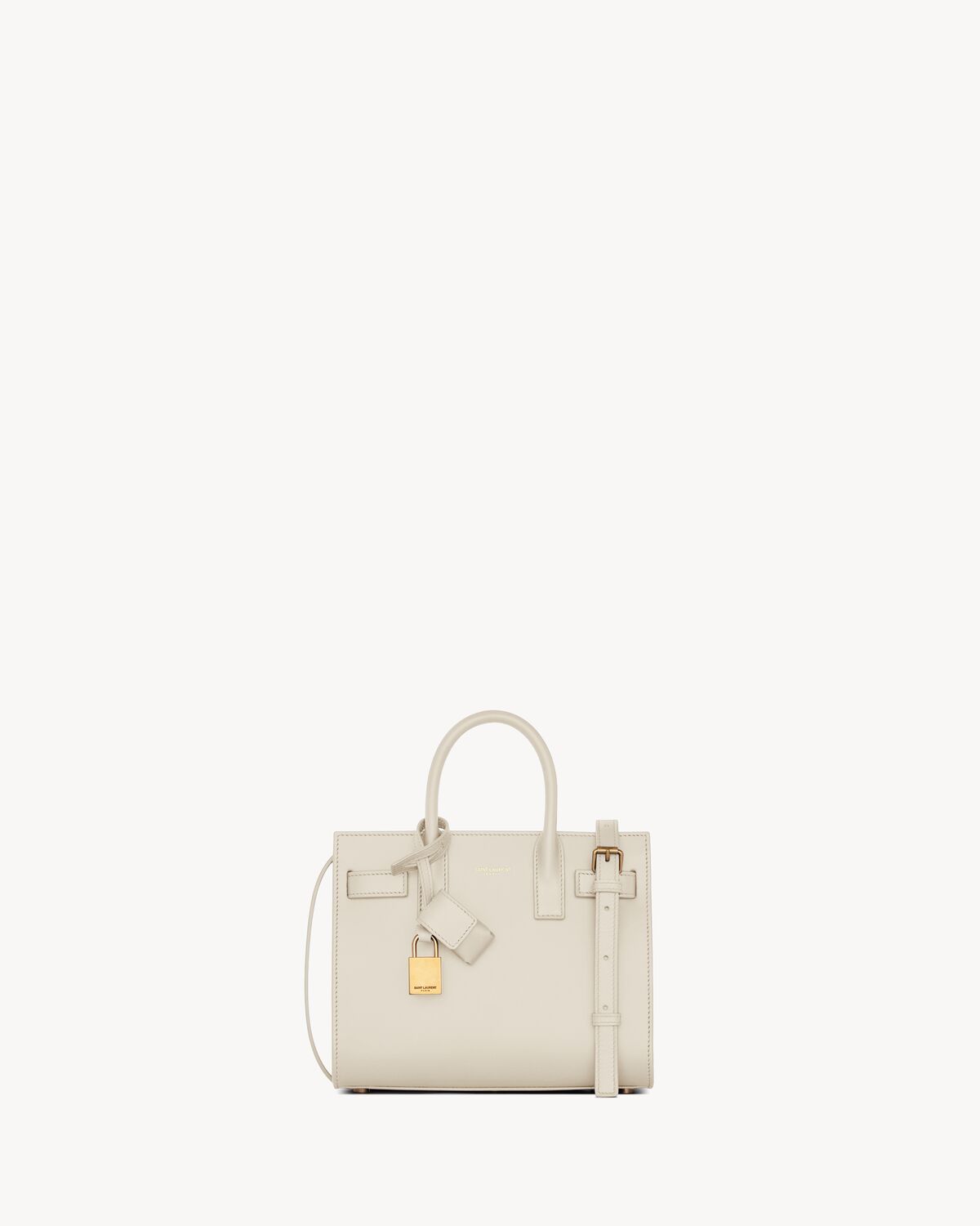 sac de jour in smooth leather - nano VINTAGE WHITE