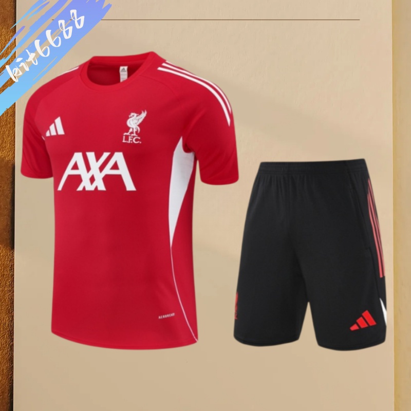 25/26 Liverpool red Short Sleeve Training Wear ( Adult kit Kids )