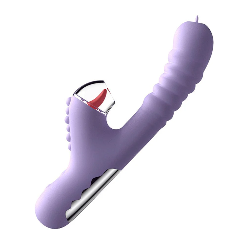 Mlovexy - Small Dinosaur Vibrator Telescopic Tongue Sucking Clit Stimulation Vibrator