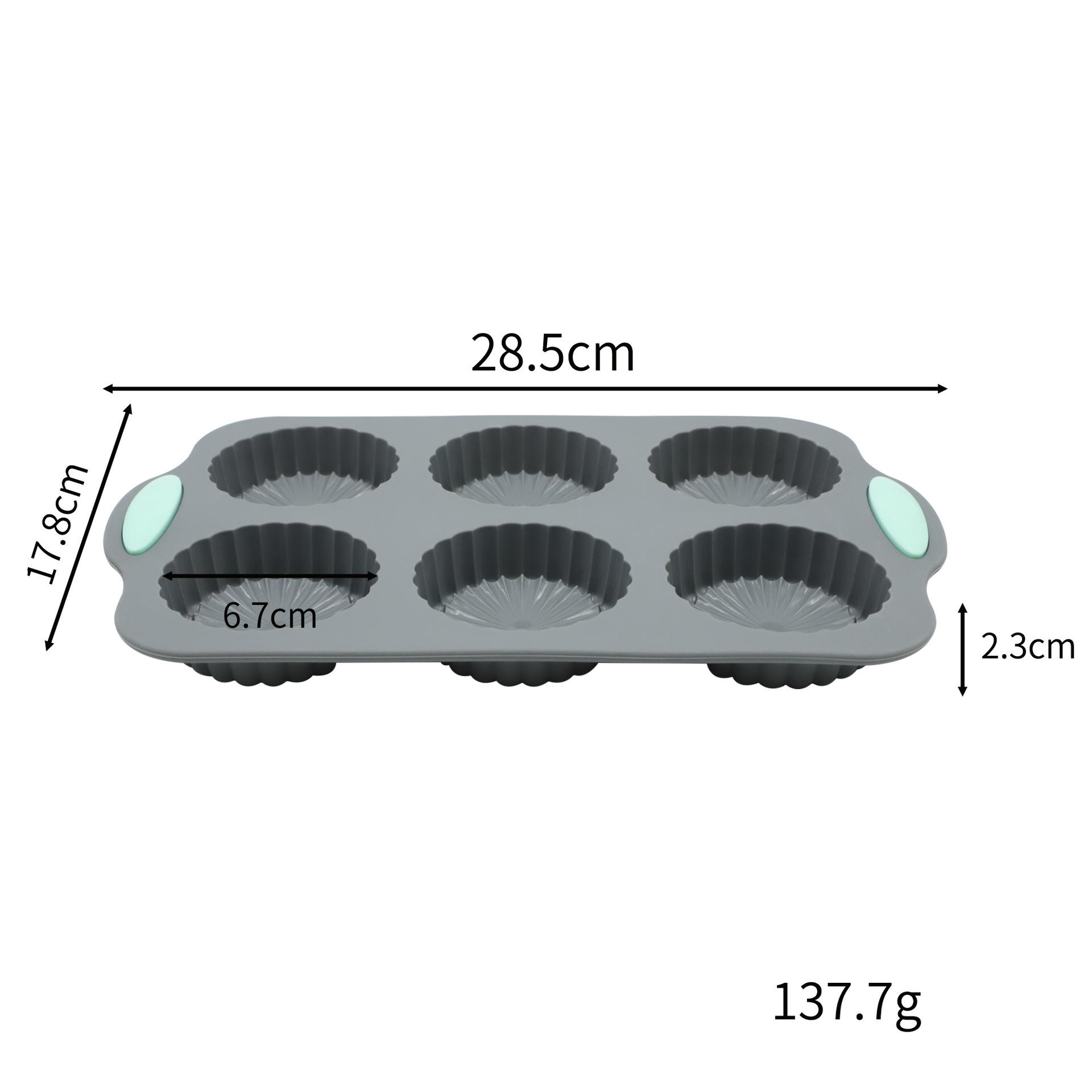 Non-Stick Food Grade Silicone Baking Set, Heat Resistant Cake Mold & Tray