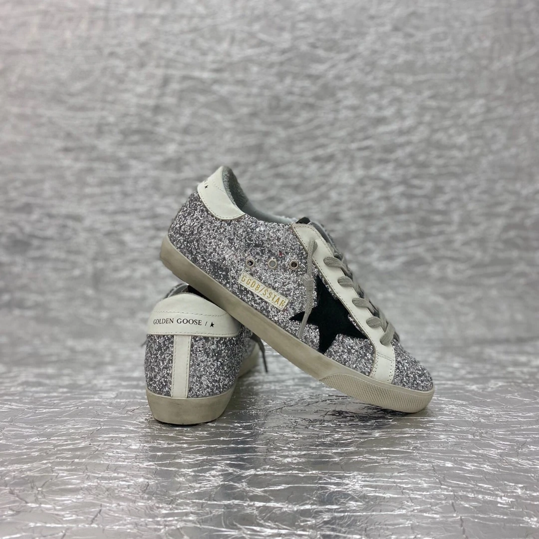 Golden Goose Super Star Black Heel