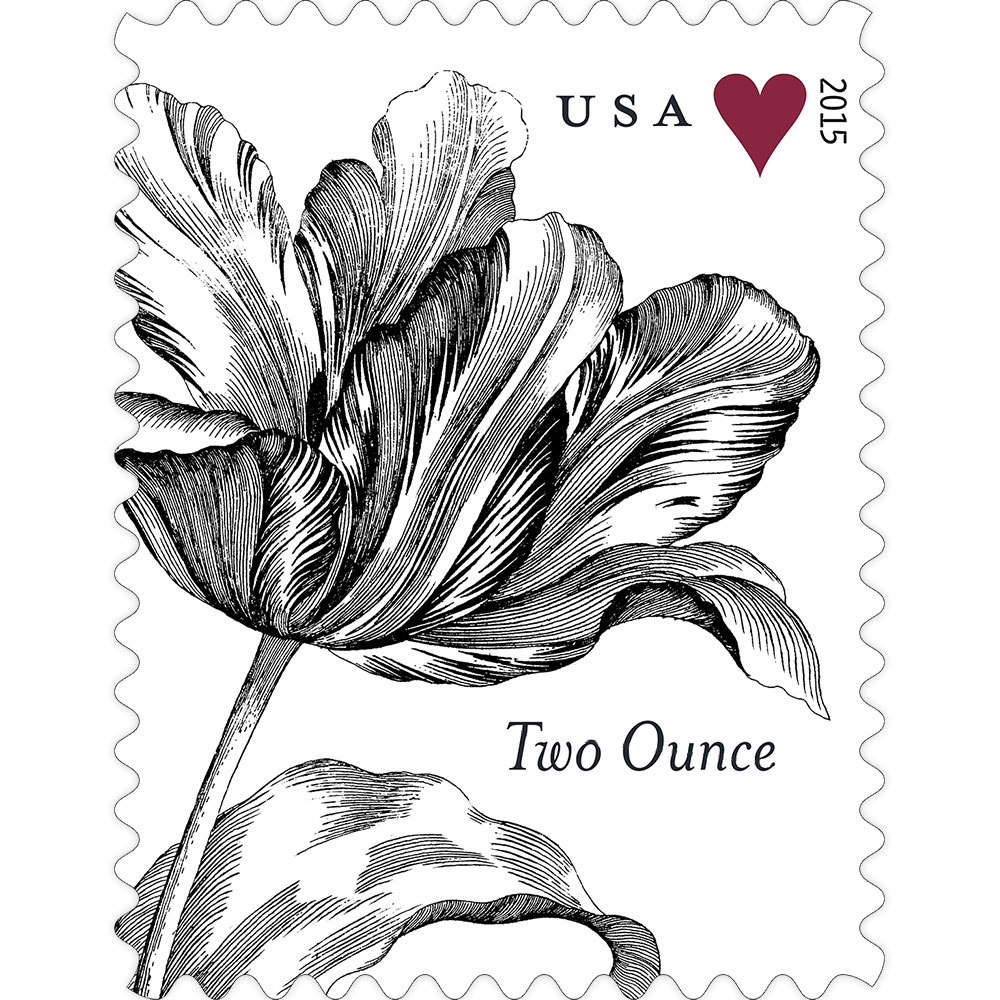 🎁[US Free Shipping]100PCS-Vintage Tulip Stamp