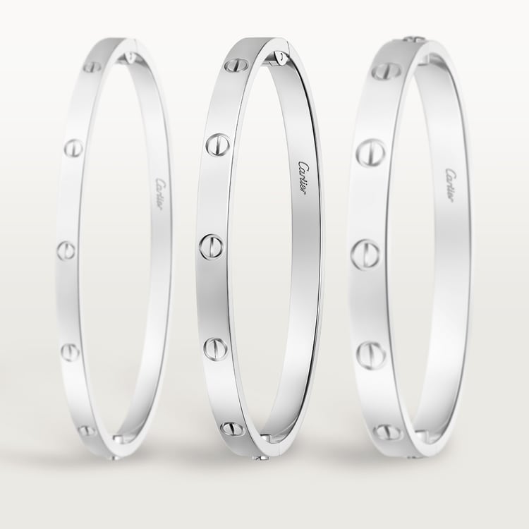 LOVE bracelet, medium model 18K white gold 4.8 mm