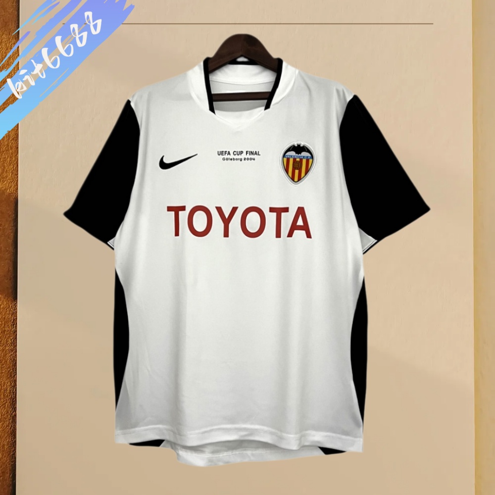 2003/2004 Valencia Home Retro Football Shirt
