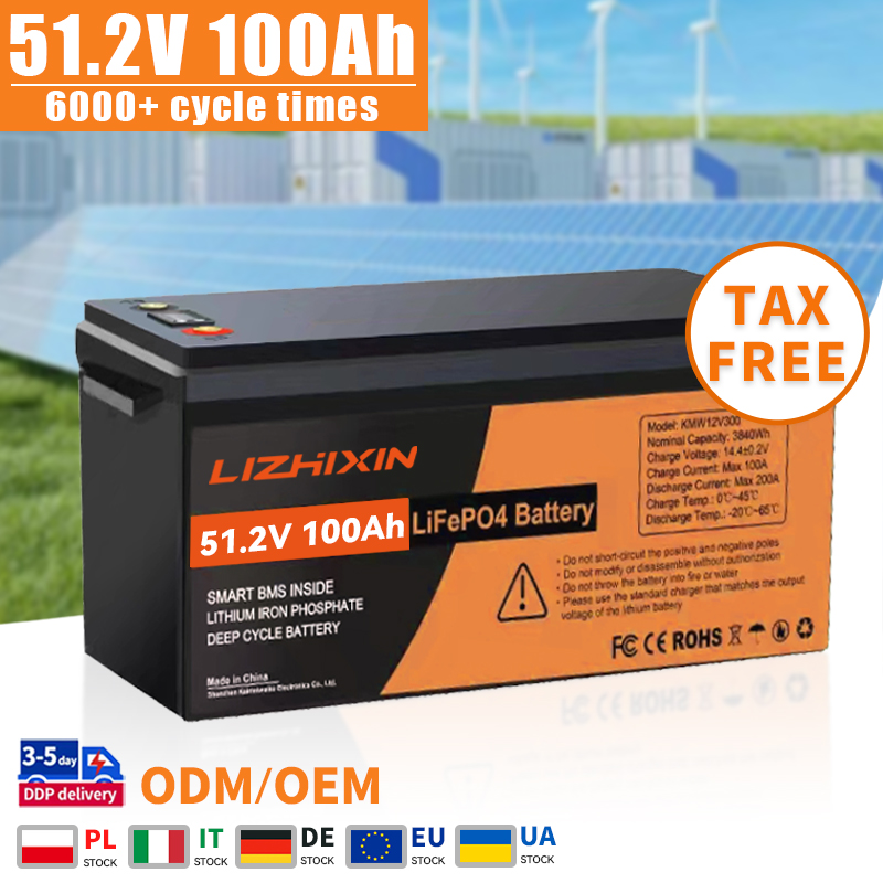 Lithium Ion Batteries Pack 51.2v 100ah