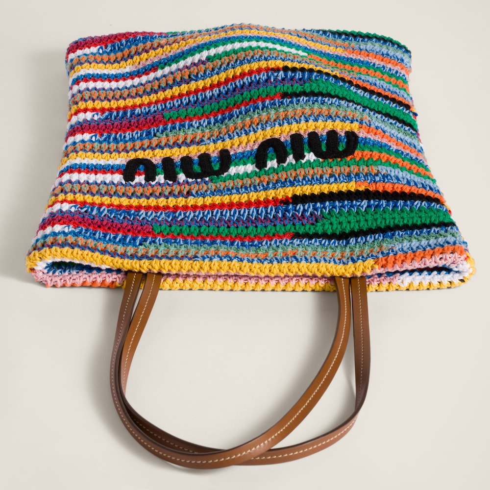Crochet tote bag Multicolored