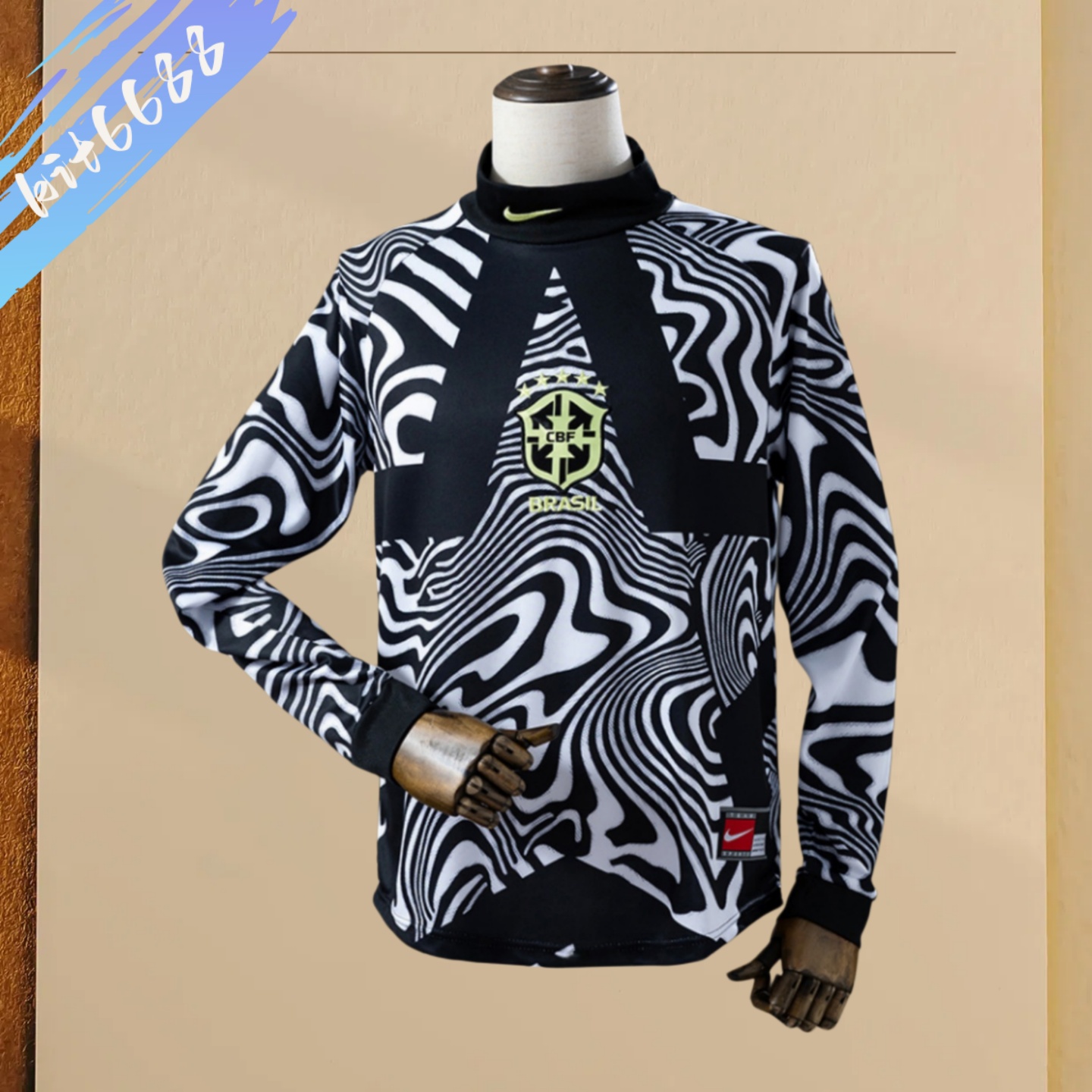 26/27 Brazil home Goalkeeper Long-Sleeved Football Shirt (Fan Edition)