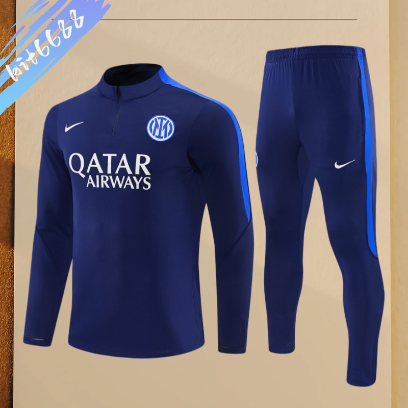 26/27 Inter Milan Half Pull Training Uniform (adult Kids Kit)