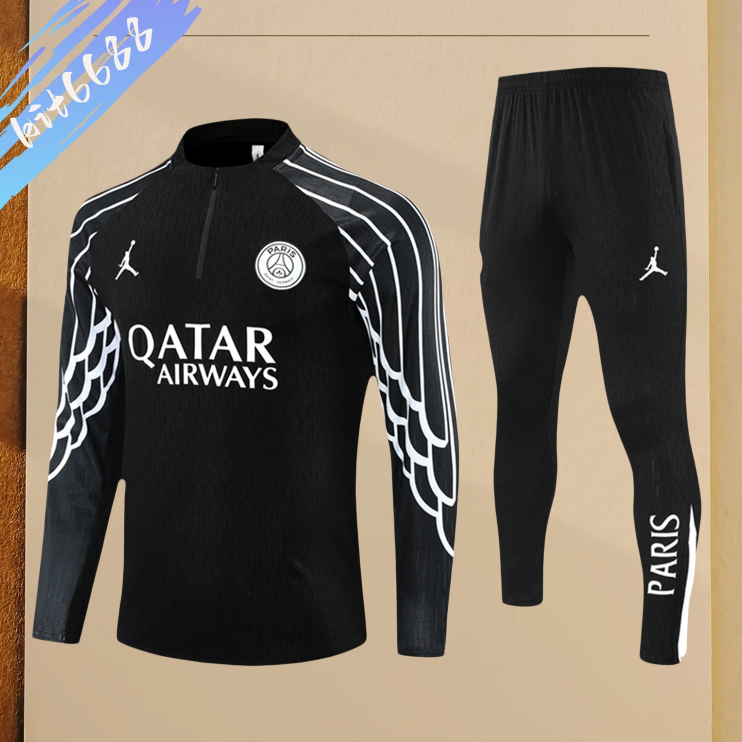 2025/2026 PSG Paris Saint-Germain Half-Zip Tracksuit (Adult Kit)