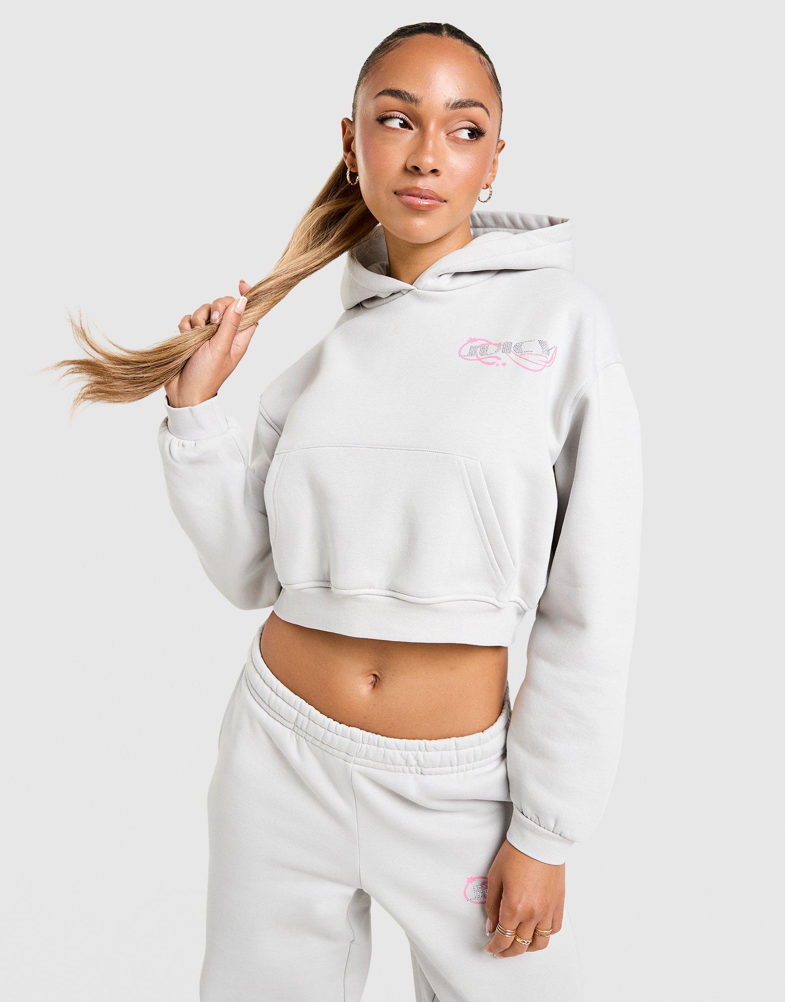 JUICY COUTURE Y2K Diamante Fleece Hoodie Damen
