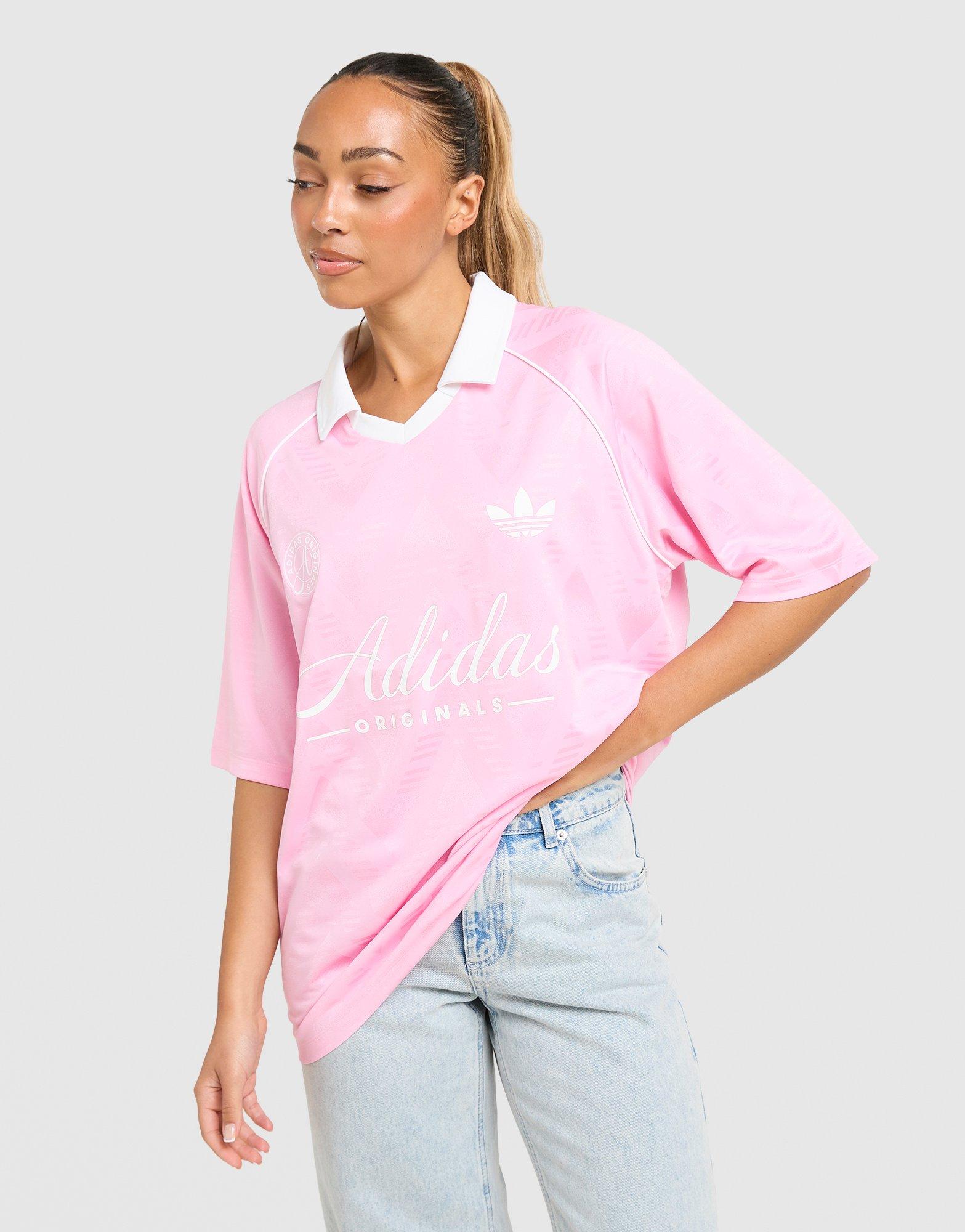 adidas Originals Script Football Collar T-Shirt