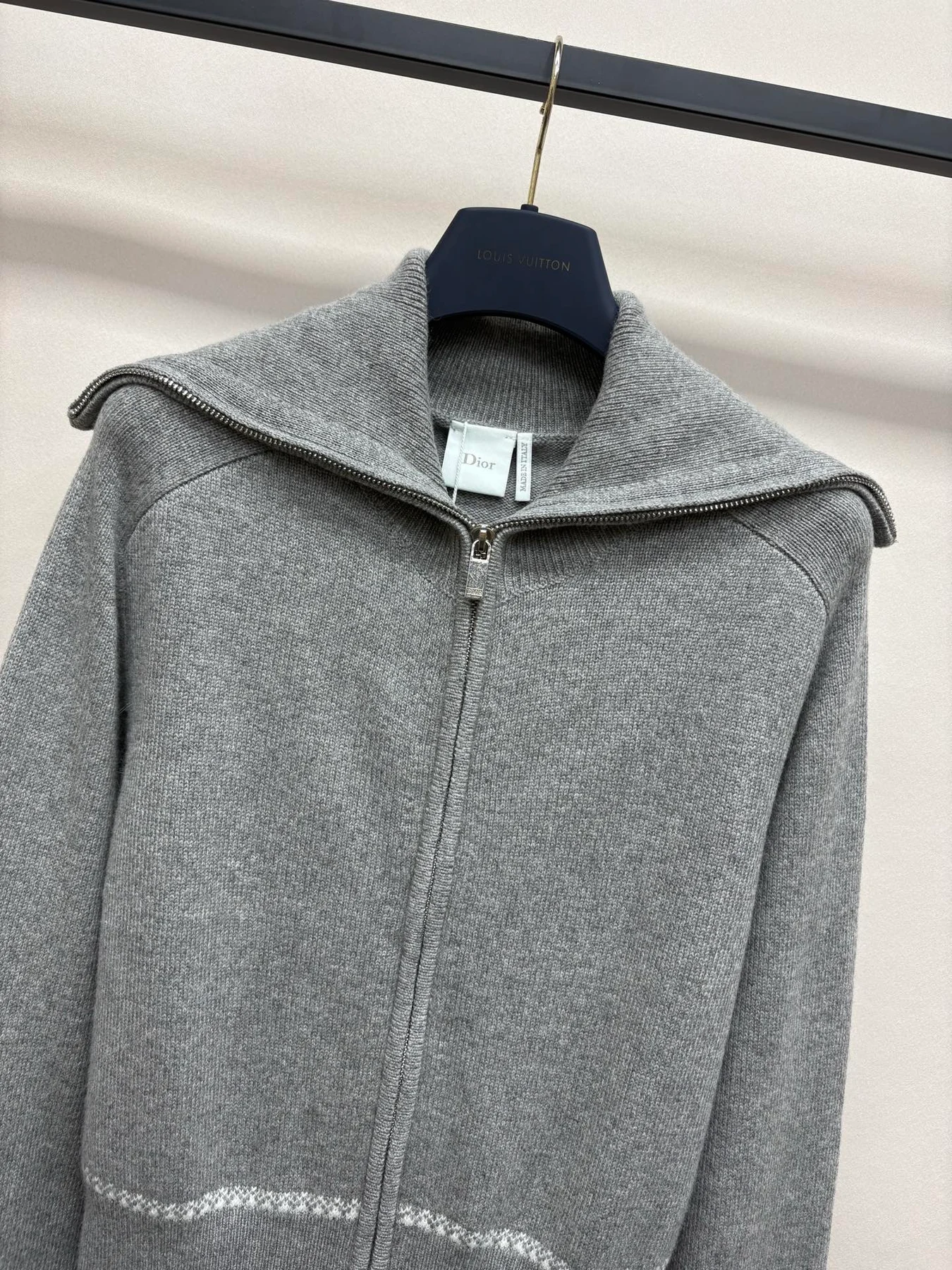 Dior 26FW Strickjacke grau S Jacken VR561457