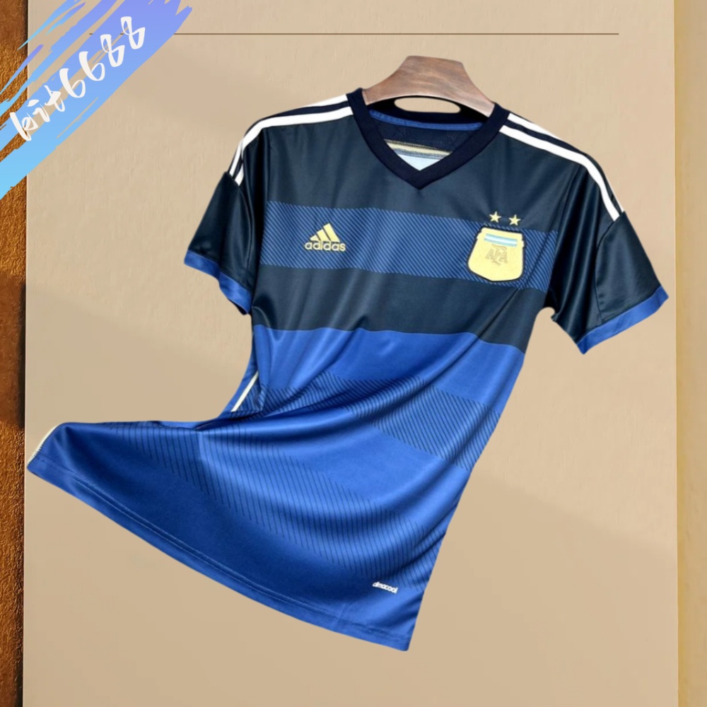 2014 Argentina Away Long Sleeve Retro Jersey