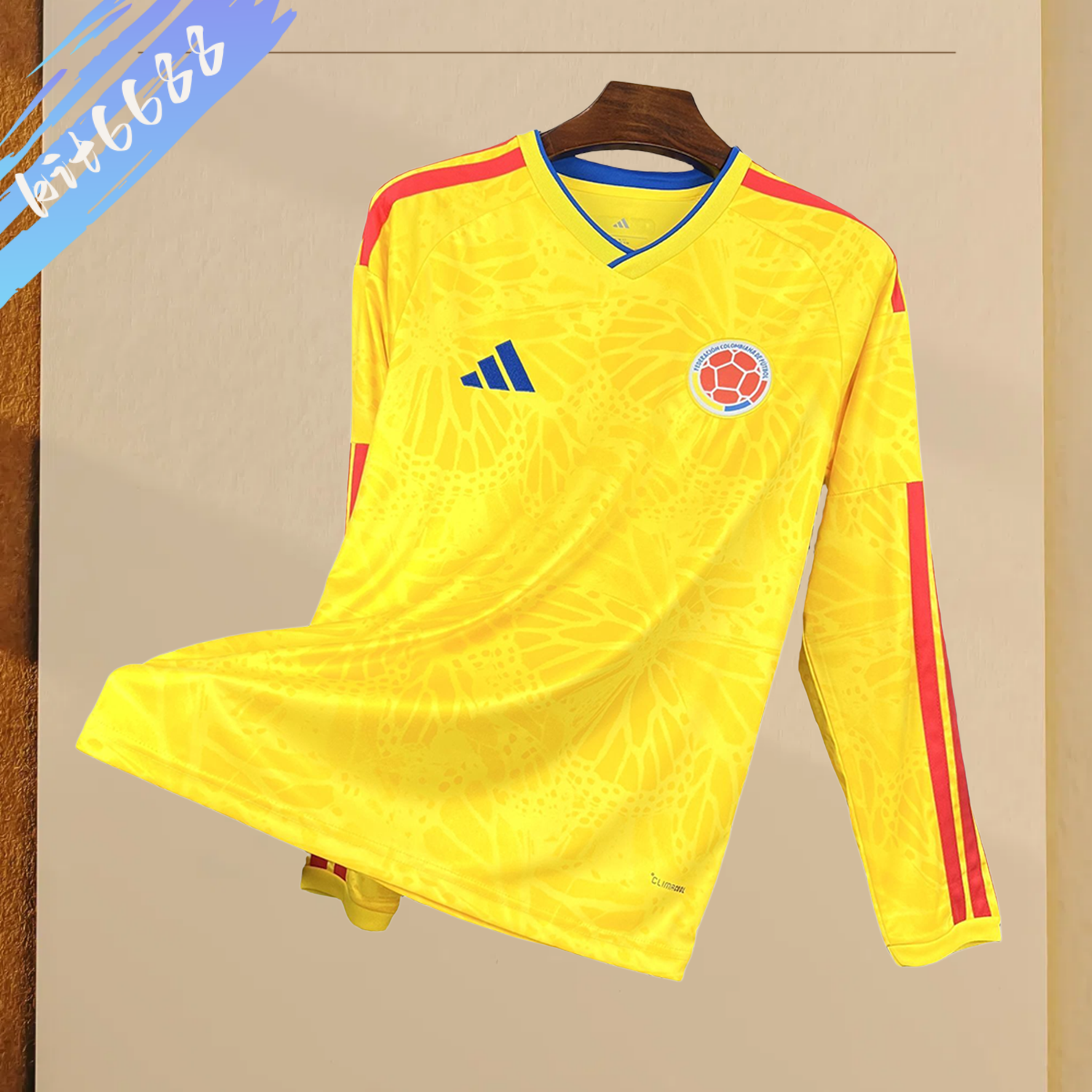 2026 Colombia Home Long-Sleeve Football Jersey (Fan Edition)