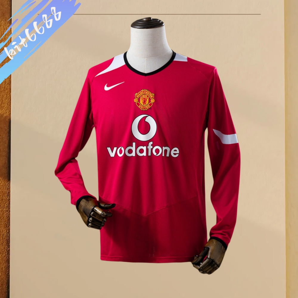 04/06 Manchester United home  long sleeved retro football jersey