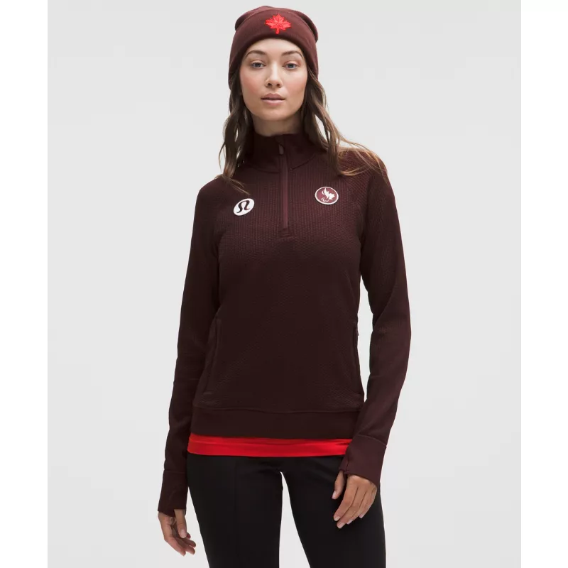 Team Canada Women's Engineered Warmth Half Zip CPC Logo