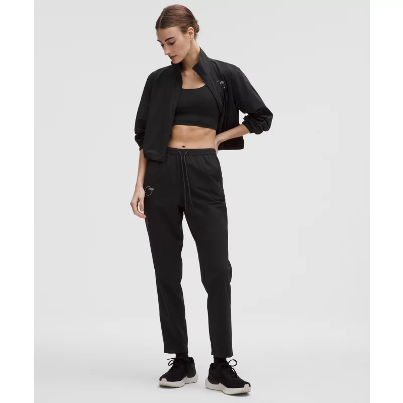 Mile Maker Run Crew Graphic High-Rise Track Pant