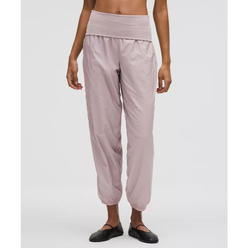 Lightweight Foldover-Waist Jogger