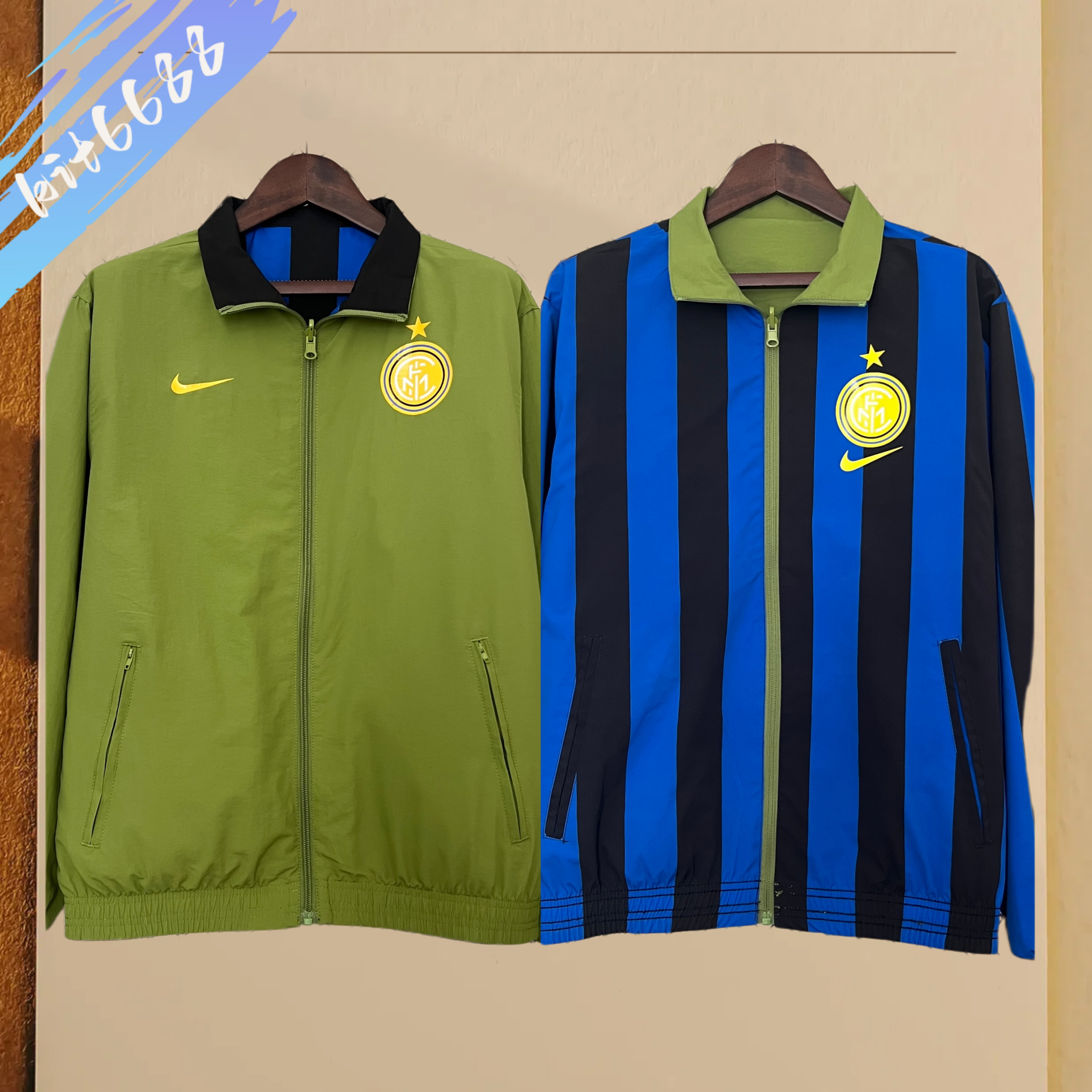 2025/2026 Inter Milan double-sided Football Shirts Windbreaker