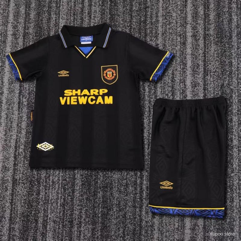 92/94 Manchester United Away Retro Football Shirt ( Kids Kit )