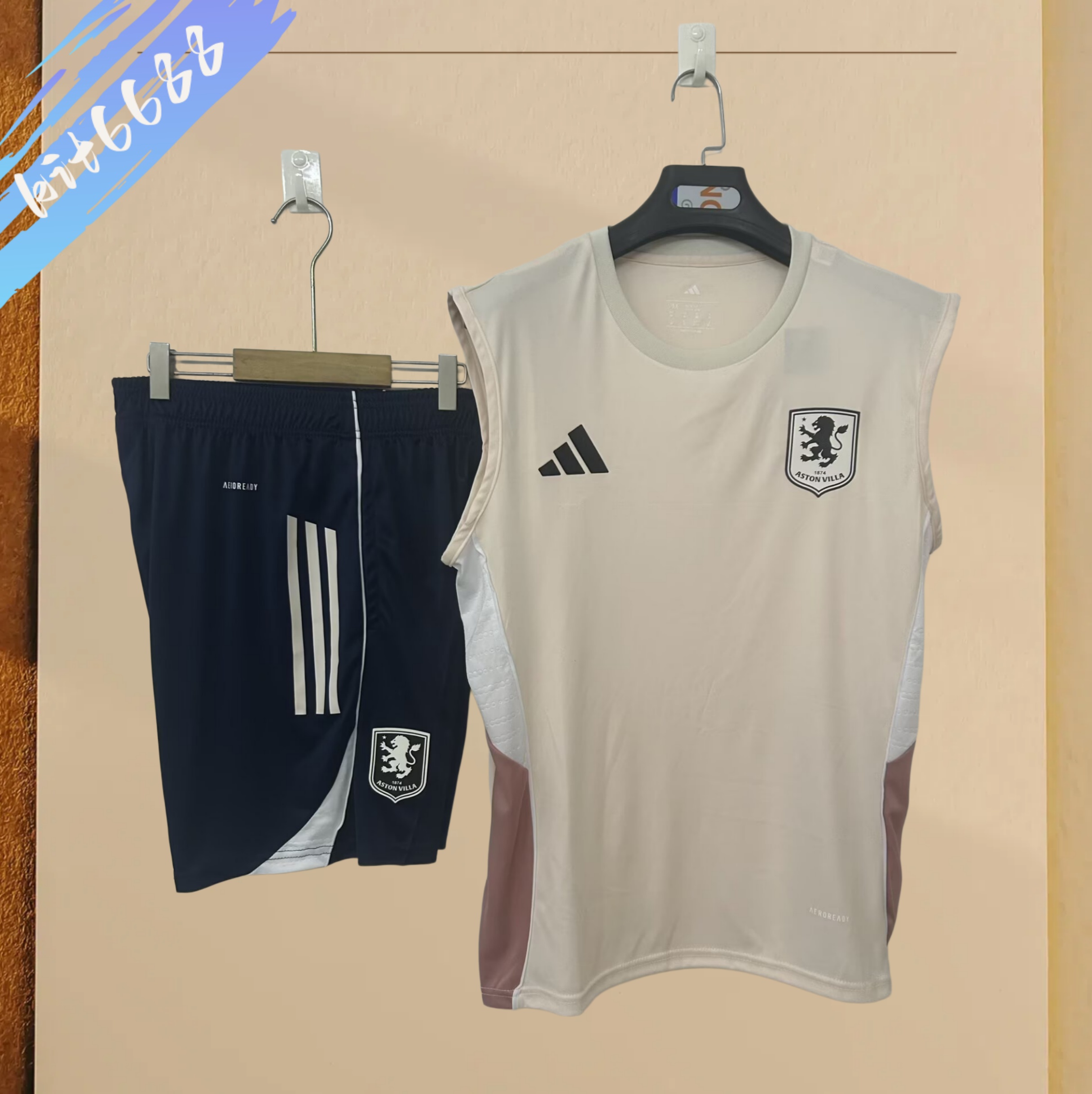 2025/2026 Aston Villa training suit pink  Football Shirt (Adult Kit）