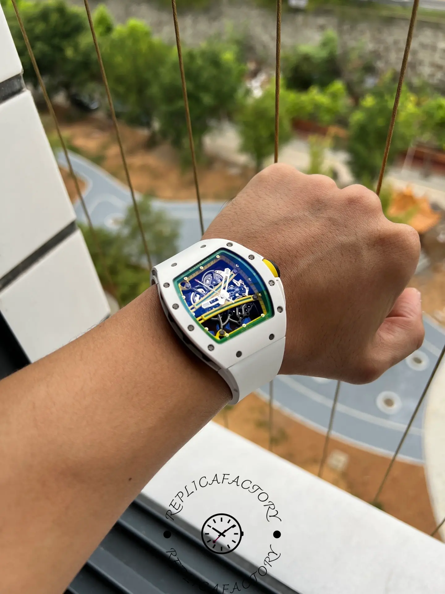 1:1 Clone Richard Mille RM61 01 White Ceramic