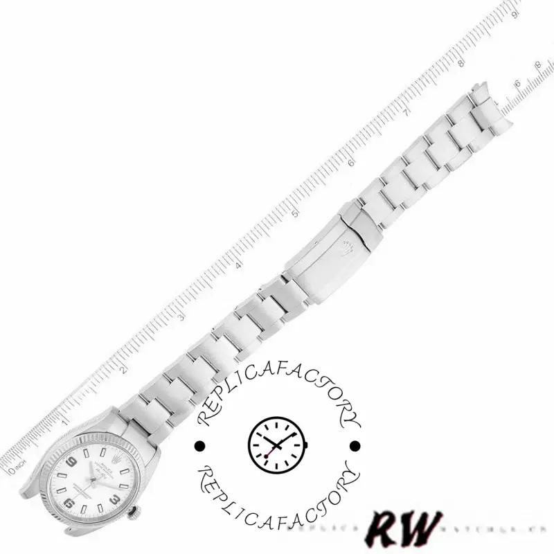Rolex Oyster Perpetual Air-King 114234 White Arabic Dial 34mm Unisex Replica Watch