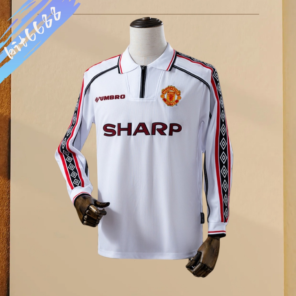 98/99 Manchester United Commemorative Edition long sleeved retro football jersey