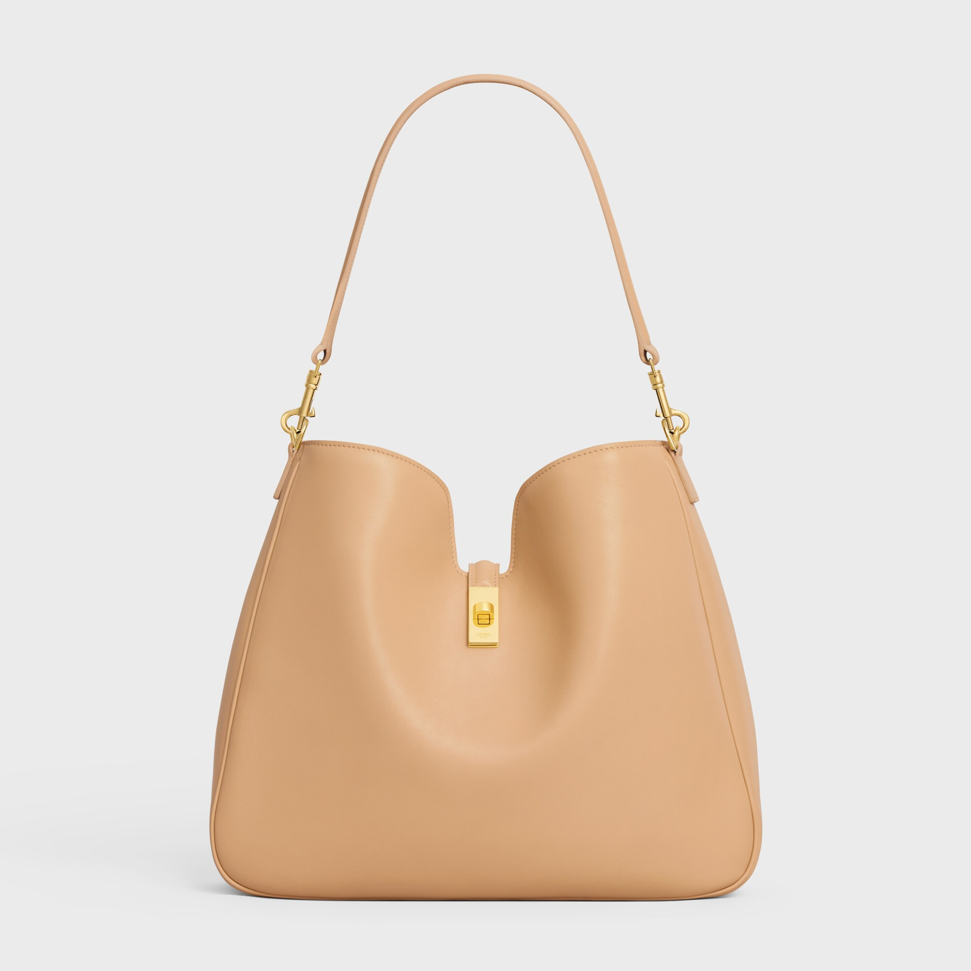 MEDIUM CAMILLE 16 SOFT BAG IN SMOOTH CALFSKIN Light Sand