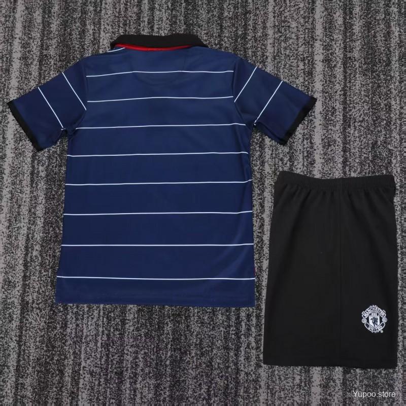 99/00 Manchester United Away Retro Football Shirt ( Kids Kit )
