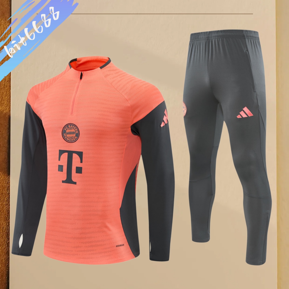 2025/2026 Bayern Munich Half Zip Suit (Adult Kids kit)
