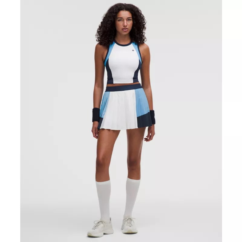 Court Champ Pleated High-Rise Tennis Skirt