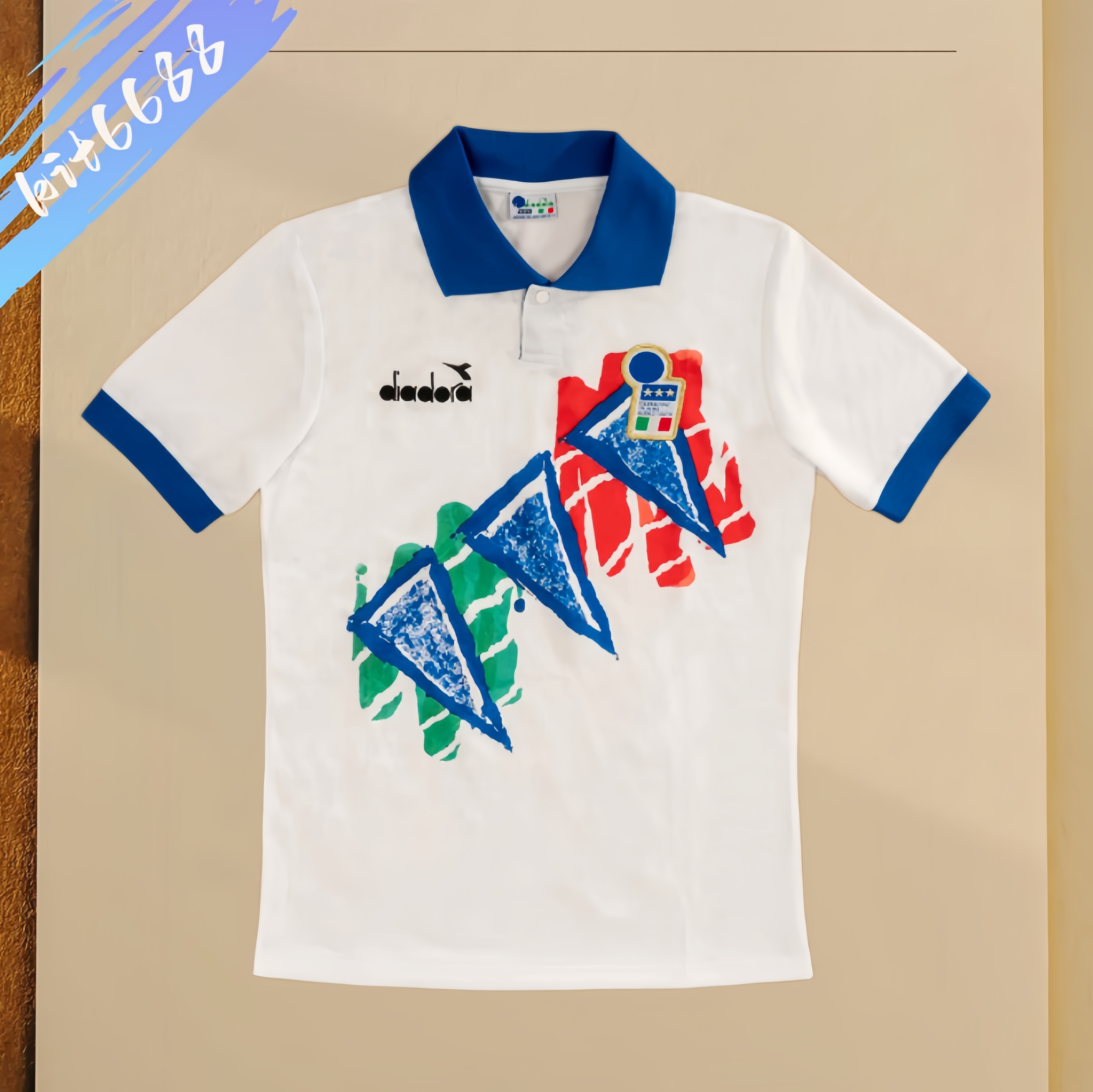 1994 Italy white Retro Football Shirt