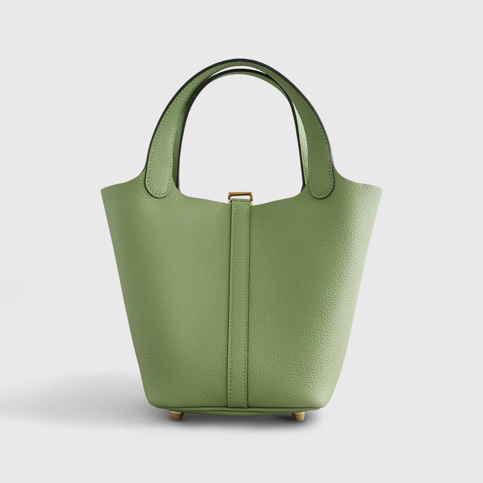 Hermès Picotin 18 Clemence Vert Criquet Gold Hardware