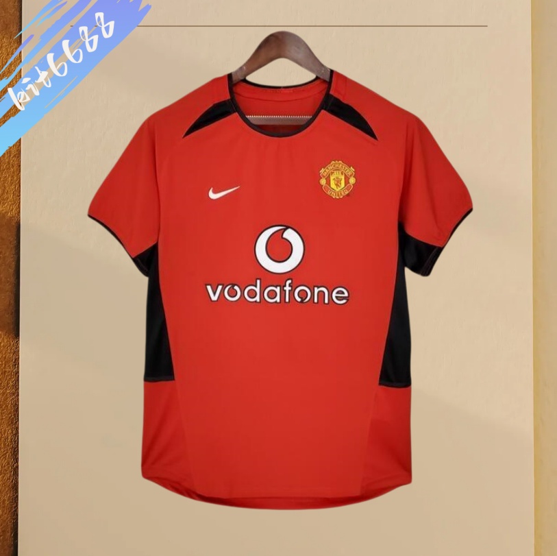 02/04Manchester United home  retro football jersey